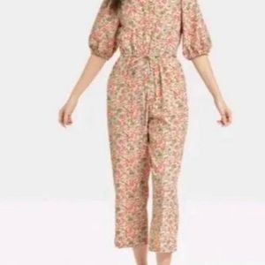 Universal thread floral jumpsuit